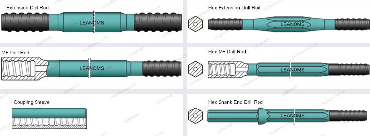 thread drill rod